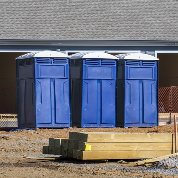 are there any restrictions on where i can place the porta potties during my rental period in Tannersville PA